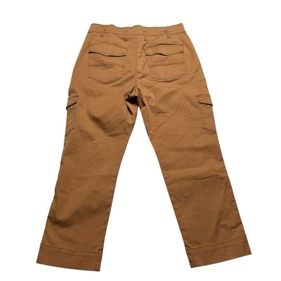 CAbi Paper Bag Cargo Pants Cashew Style #6045 Sz 8 NWOT - Picture 4 of 9